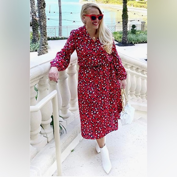 NWT Kirundo Leopard Print Midi Dress - Picture 13 of 13